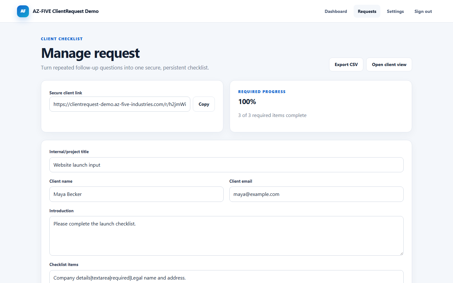 ClientRequest request editor